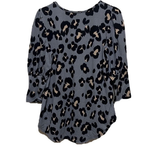 Women’s REB. IN J. 220, Leopard Print, Round Neck Top, Size Small-Medium - Picture 2 of 3